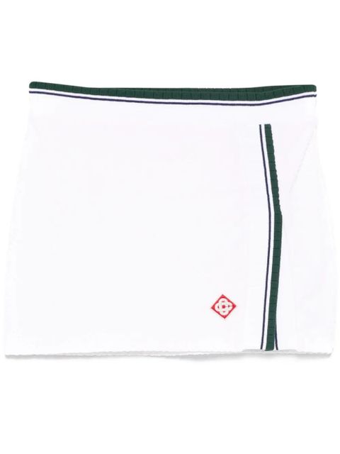 Casablanca side-slit mini skirt - White - zdjęcie produktu nr 1