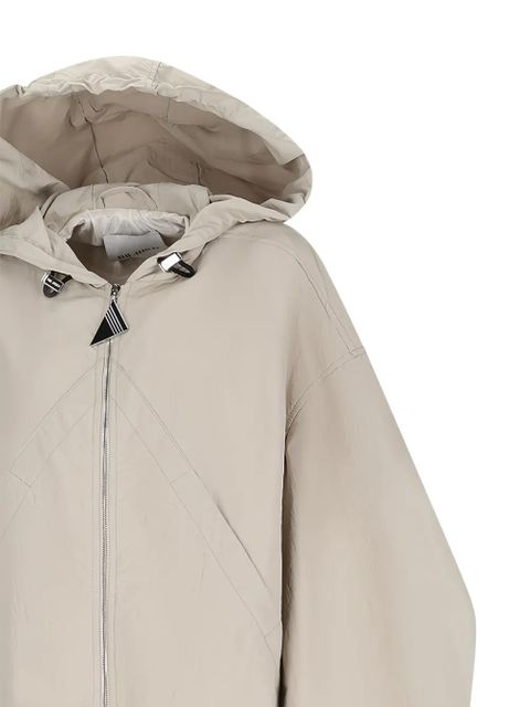 The Attico Ice hooded zip-front bomber jacket - Neutrals - zdjęcie produktu nr 2
