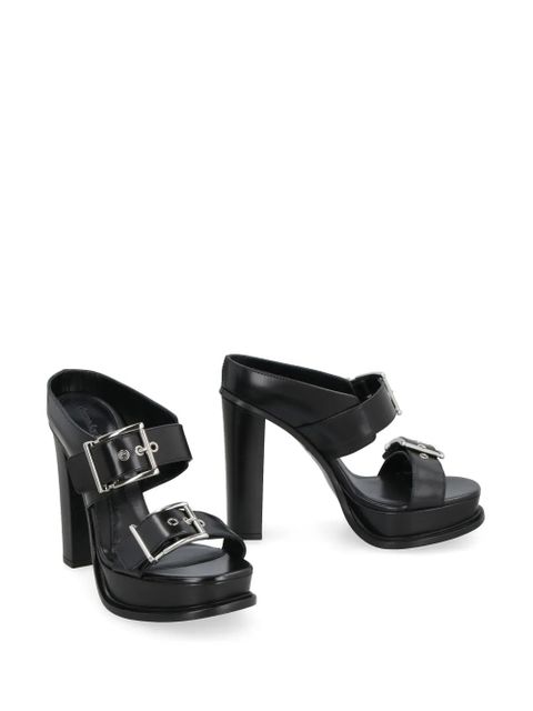 Alexander McQueen 120mm leather sandals - Black - zdjęcie produktu nr 2