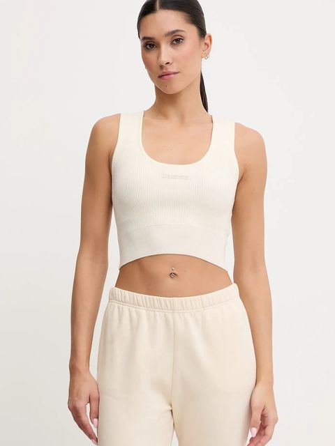 Guess top z domieszką wełny FLAMINIA damski kolor beżowy V5BP05 Z3JD2 - zdjęcie produktu nr 1