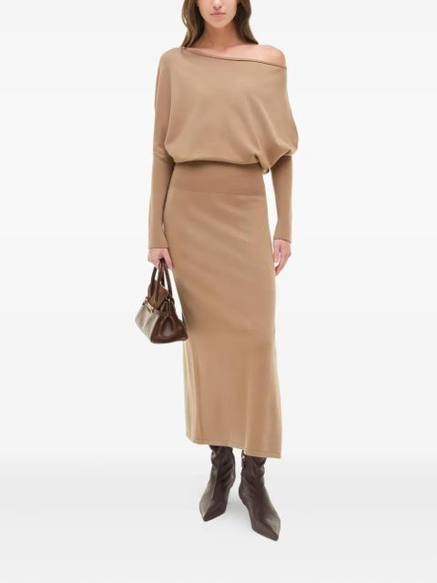 Simkhai One-Shoulder midi dress - Neutrals