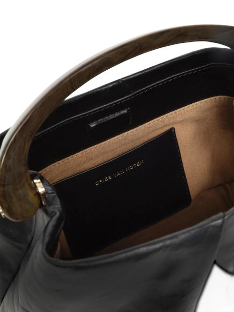 DRIES VAN NOTEN leather mini bag - Black