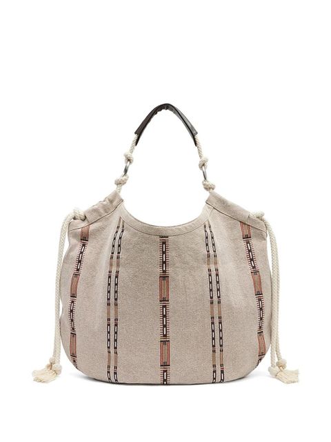 ISABEL MARANT Byron cotton tote bag - Neutrals