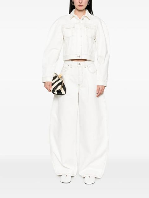 Jacquemus The Ovalo de-Nîmes denim jacket - Neutrals - zdjęcie produktu nr 2