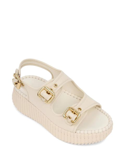Chloé Nama leather sandals - Neutrals
