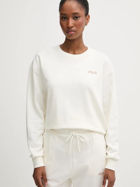 Fila dres bawełniany kolor beżowy FPW4181