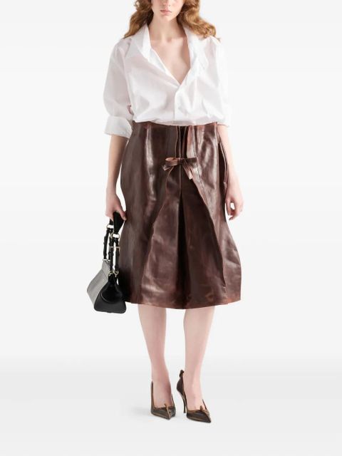 Prada poplin button-fastening shirt - White