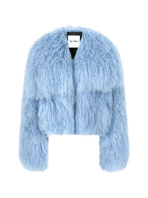 The Attico textured bomber jacket - Blue - zdjęcie produktu nr 1