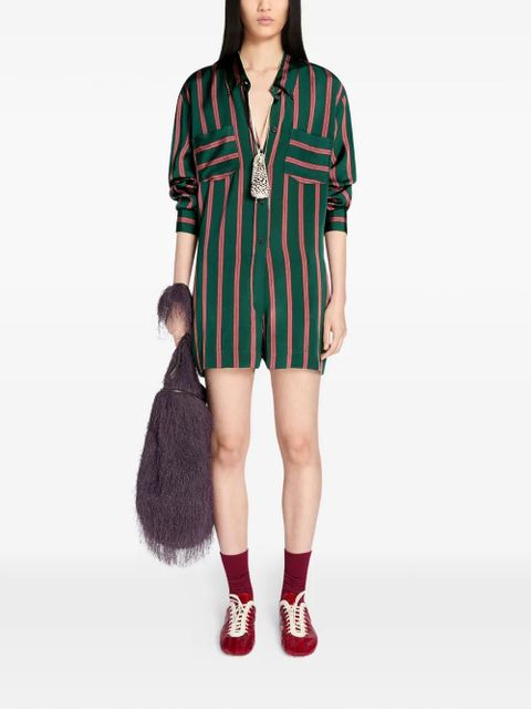 DRIES VAN NOTEN striped pocket playsuit - Green - zdjęcie produktu nr 2