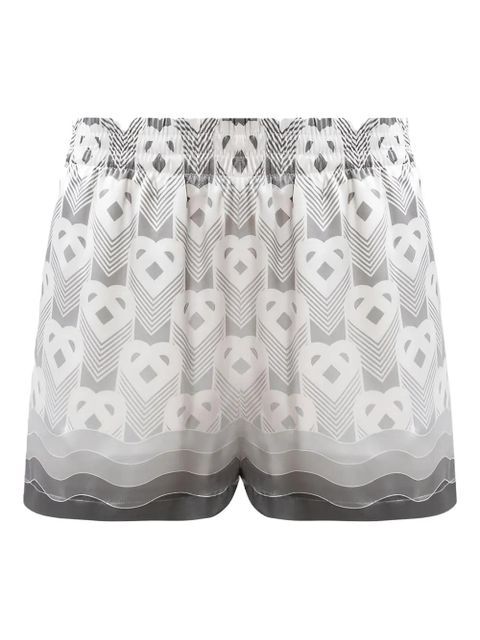 Casablanca heart-monogram shorts - Grey - zdjęcie produktu nr 1