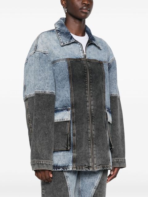 ROTATE BIRGER CHRISTENSEN patchwork jacket - Blue