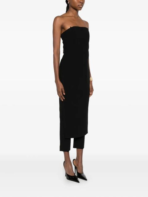 PINKO strapless split-hem jumpsuit - Black