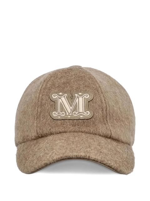 Max Mara logo-plaque cashmere cap - Brown - zdjęcie produktu nr 1