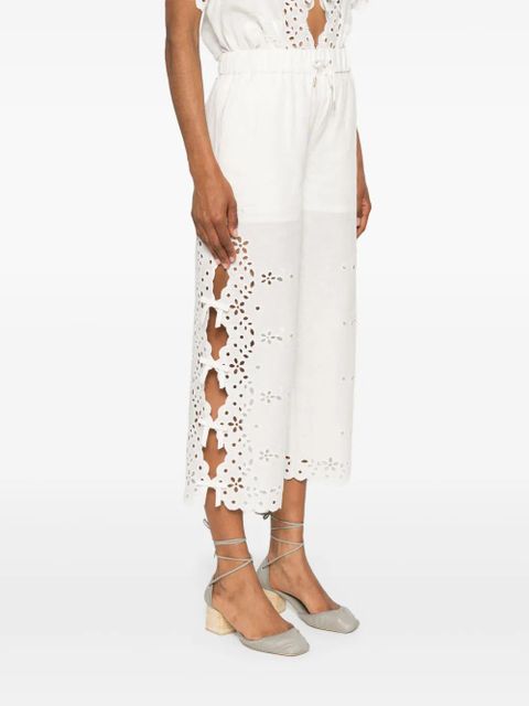 Self-Portrait embroidered trousers - White - zdjęcie produktu nr 2