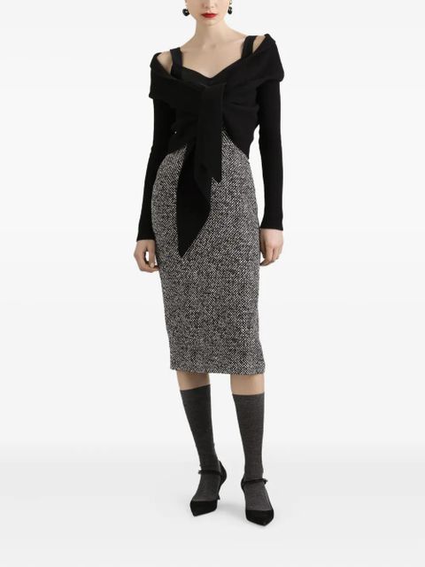 Dolce & Gabbana panelled midi dress - Black - zdjęcie produktu nr 2