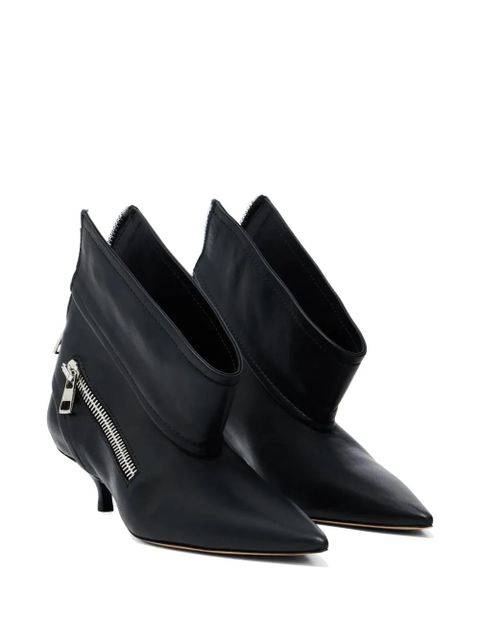 JW Anderson 40mm leather ankle boots - Black - zdjęcie produktu nr 2