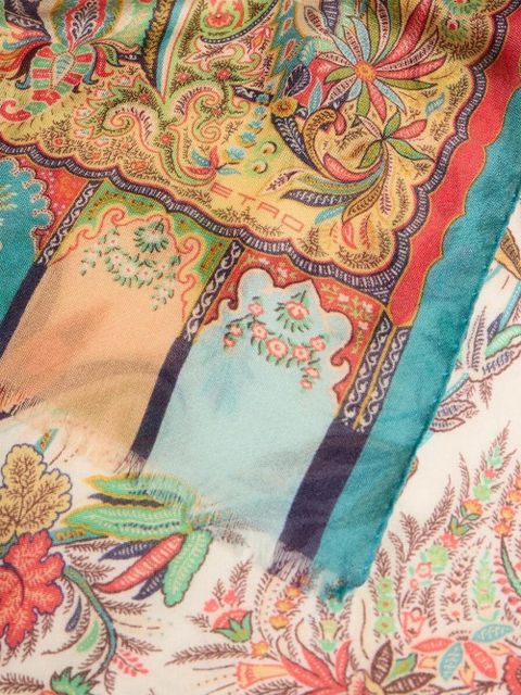 ETRO paisley-foliage scarf - Orange - zdjęcie produktu nr 2