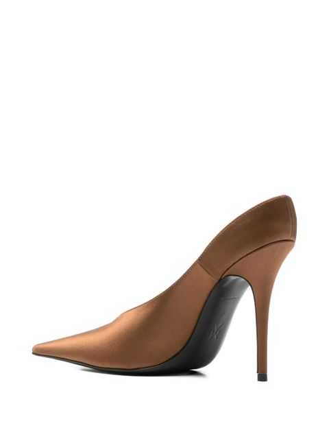 Amina Muaddi Anok pointed-toe pumps - Brown