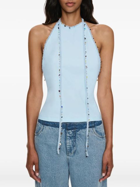 Christopher Esber Beach Quartz Halter top - Blue
