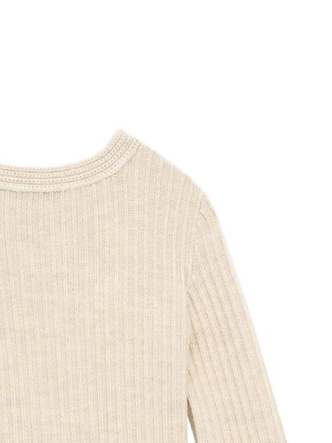 ISABEL MARANT Dixie ribbed-knit jumper - Neutrals - zdjęcie produktu nr 1