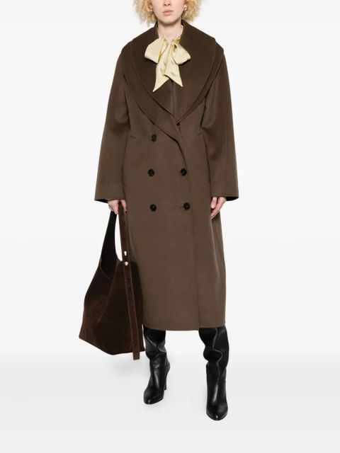 Róhe double-breasted shawl-collar coat - Brown - zdjęcie produktu nr 2