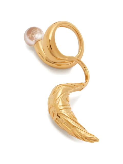 PUCCI Horn marmo-texture ring - Gold