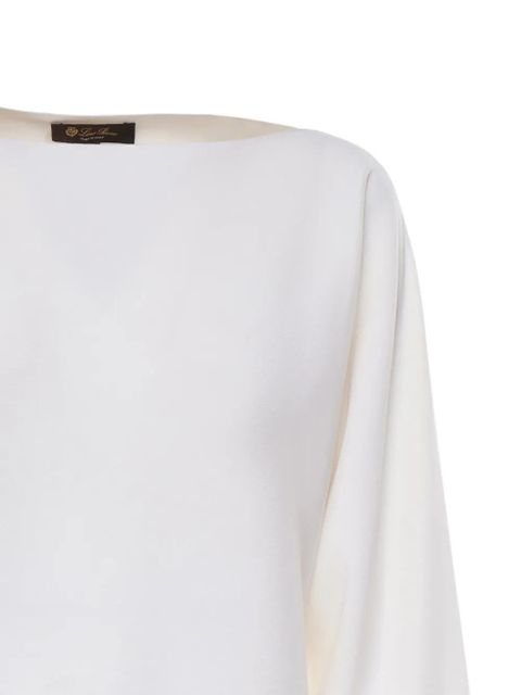 Loro Piana boat-neck sweater - White