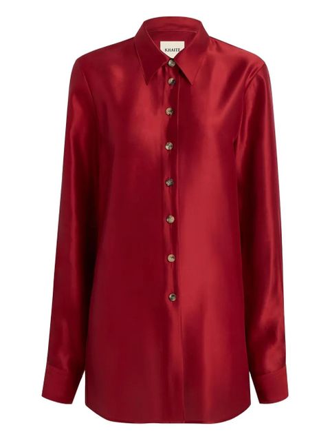 KHAITE buttoned shirt - Red - zdjęcie produktu nr 1