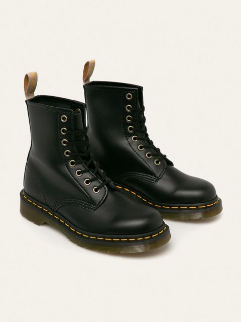 Dr. Martens workery Vegan 1460 kolor czarny na płaskim obcasie DM14045001