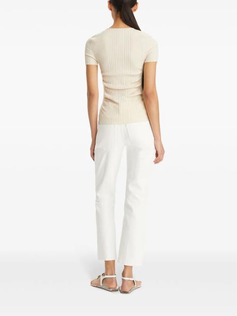 Tory Burch Kick Flare jeans - White