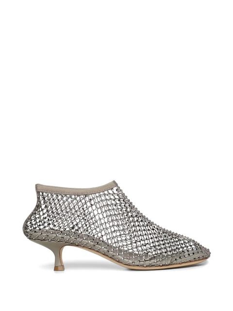 Christopher Esber Minette crystal-embellished mesh pumps - Neutrals - zdjęcie produktu nr 1