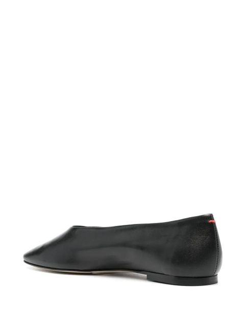 Aeyde Kirsten leather flat - Black