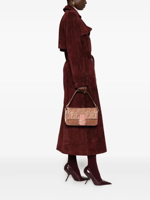 FENDI medium Baguette FF-pattern shoulder bag - Brown