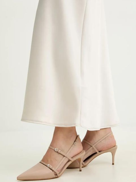 Answear.LAB szpilki skórzane kolor beżowy - zdjęcie produktu nr 1