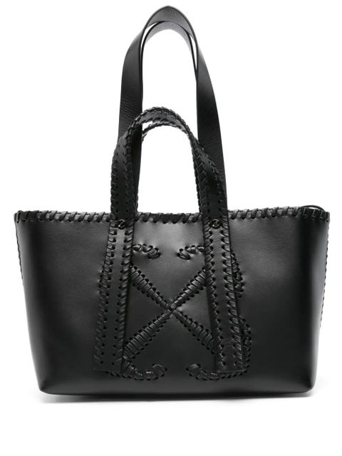 Off-White Arrows-stitch leather tote bag - Black - zdjęcie produktu nr 1