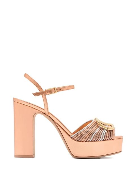 Valentino Garavani buckle-strap platform sandals - Pink - zdjęcie produktu nr 1