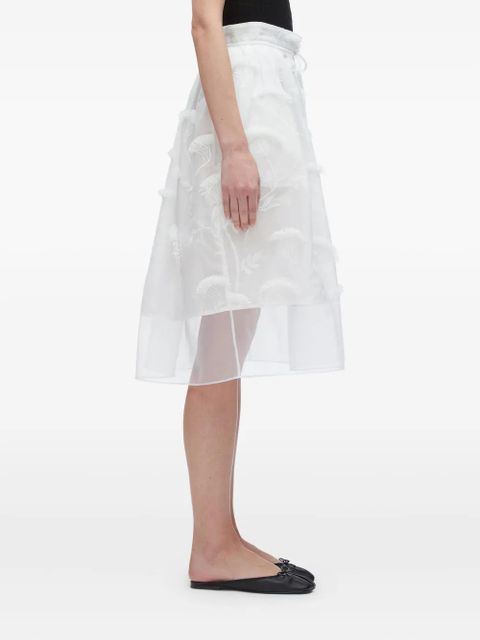 3.1 Phillip Lim embroidered skirt - Neutrals