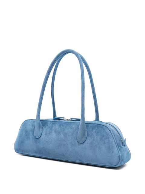 Magda Butrym Brigitte trapeze suede shoulder bag - Blue