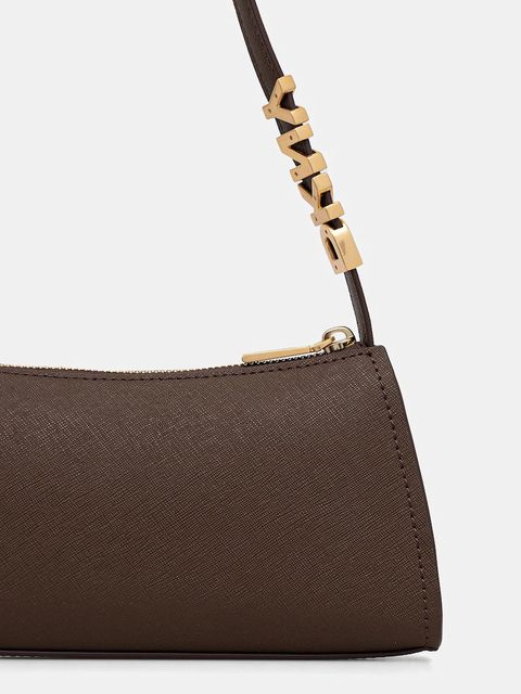 Dkny torebka skórzana kolor brązowy R433YG57 - zdjęcie produktu nr 2