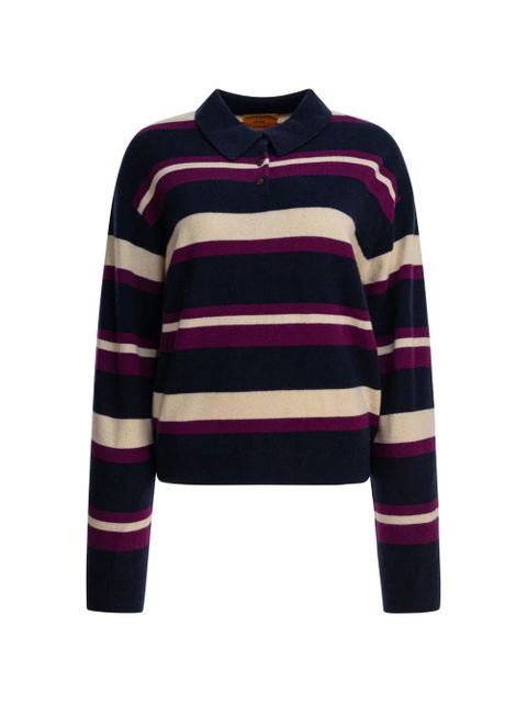 Guest In Residence striped polo shirt - Blue - zdjęcie produktu nr 1