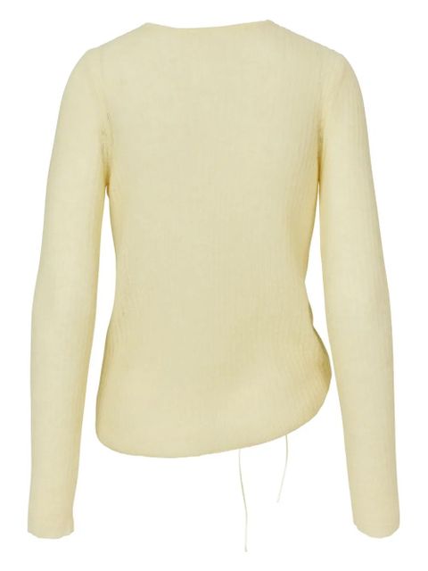 Cecilie Bahnsen ruched-detailing jumper - Yellow - zdjęcie produktu nr 2
