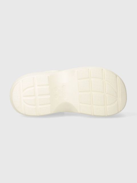 Crocs klapki Stomp Slide damskie kolor beżowy na platformie 209347.0WV