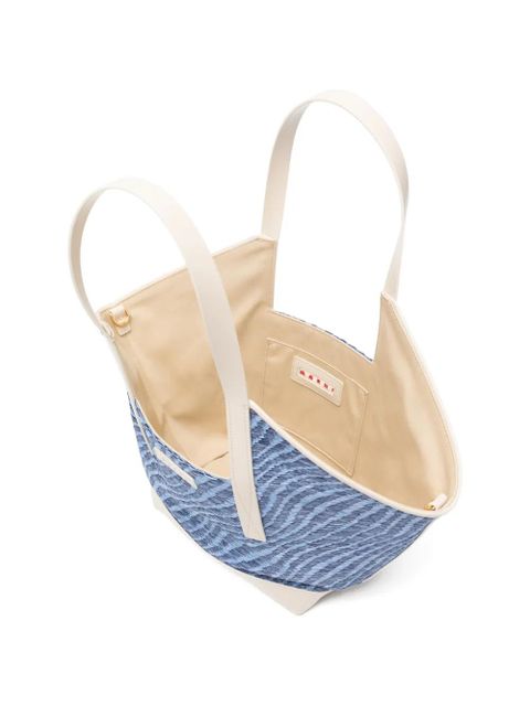 Marni woven shoulder bag - Blue