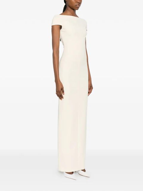 Solace London Kyra off-the-shoulder maxi dress - Neutrals