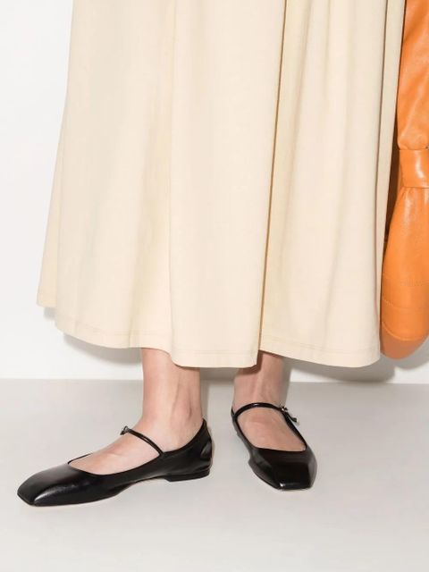 Aeyde square toe ballerina shoes - Black