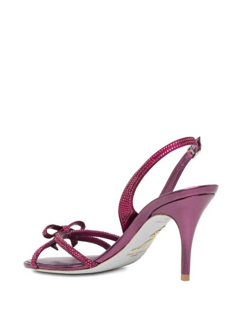 René Caovilla embellished strappy sandals - Red