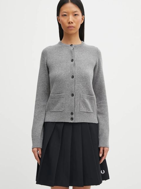 MM6 Maison Margiela kardigan z dodatkiem wełny damski kolor szary S62HP0036.M13187.854