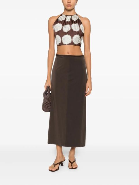 SIR. Matheo midi skirt - Brown - zdjęcie produktu nr 2