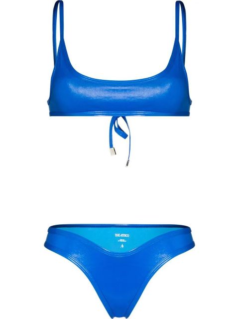 The Attico high-shine bikini set - Blue - zdjęcie produktu nr 1