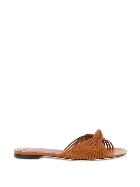 Valentino Garavani Annet knot-detail sandals - Brown - zdjęcie produktu nr 1